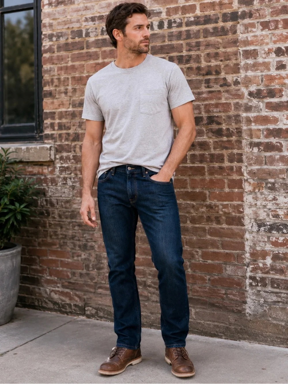 Levi’s 514 Men’s Jeans 36x32 Dark Wash Straight Leg 100% Cotton Denim